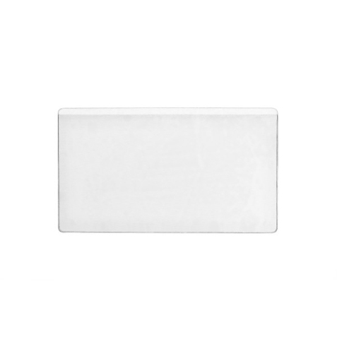 Sachet 10 Pochettes adhésives Pocketfix H32 x L74 mm - ouverture latérale - Transparent