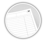 Cahier spirale Oxford International Notebook 14,8 x 21 cm ligné 6 mm 160 pages