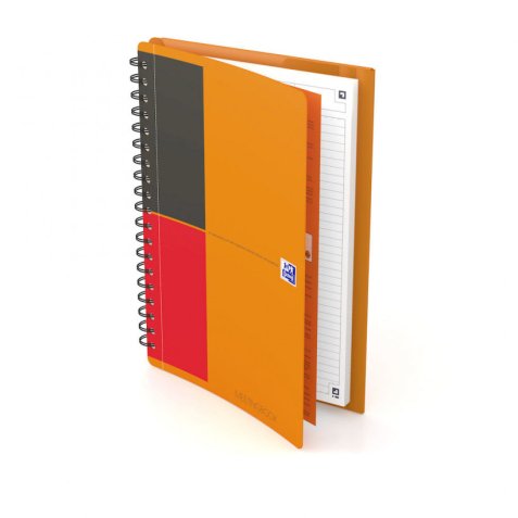 Cahier Meetingbook I-CONNECT spirale 160 pages L6mm 18,5x25cm (format tablette). Couverture PP
