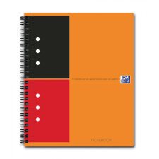 Cahier spirale Oxford International Notebook 14,8 x 21 cm ligné 6 mm 160 pages