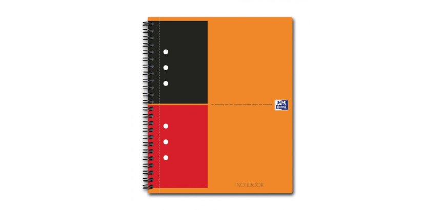 Cahier spirale Oxford International Notebook 14,8 x 21 cm ligné 6 mm 160 pages