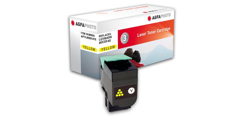 AgfaPhoto APTL800X4YE Cartouche de toner 1 pièce(s) Jaune