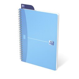 Cahier COLOR spiralé 180 pages 5x5 14,8x21. Couverture polypro