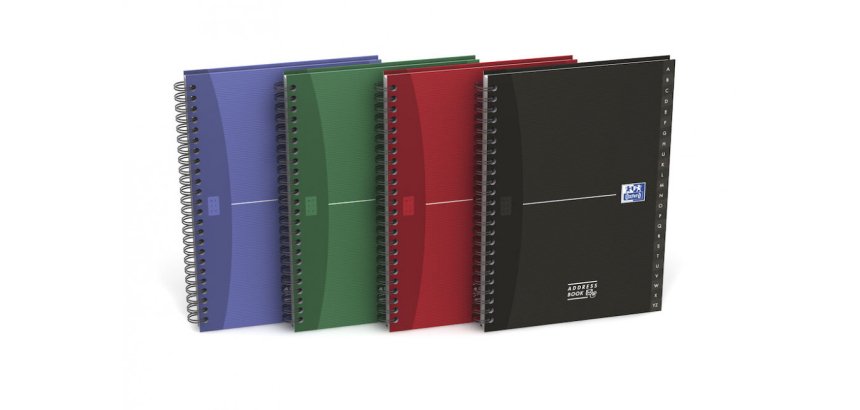 Directorio alfabético espiral Oxford Office Essentials 14,8 x 21 cm 180 páginas