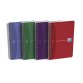 Carnet Oxford office essentials 11x17cm petits carreaux 5mm 180 pages reliure spirale couverture carte coloris assortis