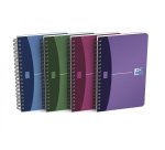 Carnet Oxford office Urban mix 11cm x 17cm petits carreaux 5mm 180 pages reliure spirale couverture polypro coloris assortis