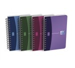 Carnet Oxford office urban mix 9cm x 14cm petits carreaux 5mm 180 pages reliure spirale couverture polypro coloris assortis