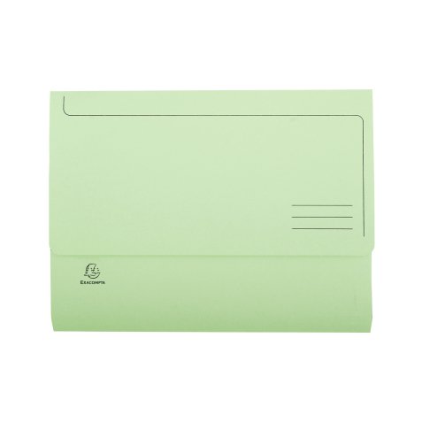Paquet 50 chemises à poche SUPER en carte 210 g. Coloris Vert clair
