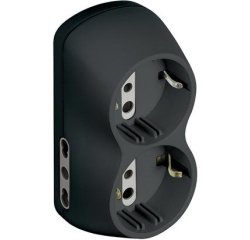bticino S3614G power plug adapter Anthracite
