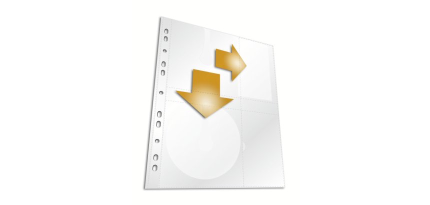 Pochette CD/DVD COVER M, pour 4 CD, PP, A4