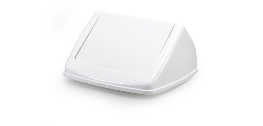 Couvercle DURABIN FLIP LID SQUARE 40, blanc/blanc