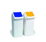 Couvercle DURABIN FLIP LID SQUARE 40, blanc/blanc