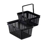 Durable Shopping Basket Black