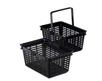 Durable Shopping Basket Black