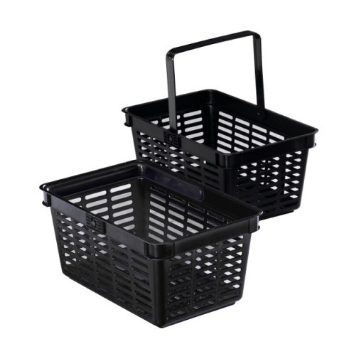 Durable Shopping Basket Nero Cestino per shopping