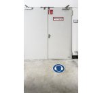 Pictogramme au sol protection auditive obligatoire durable  adhesif entrepots centres     distribution usines diametre