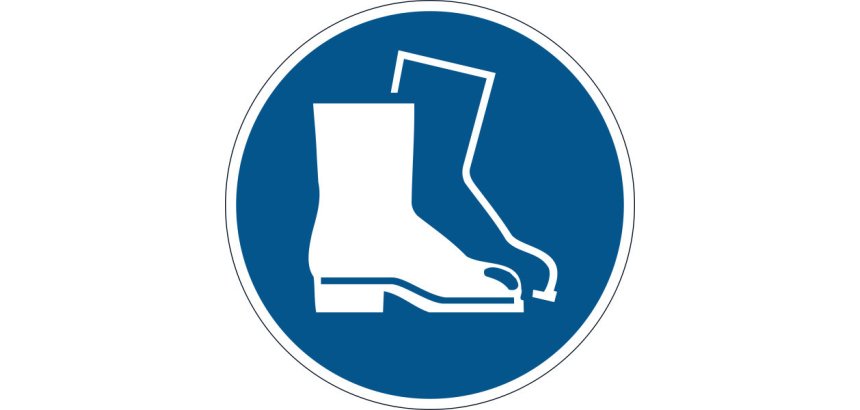 Sticker sol durable chaussures securite obligatoires antiderapant resiste abrasion dechirures diametre 430mm bleu