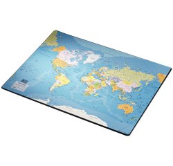 Sous-main en plastique, 'Carte du monde'