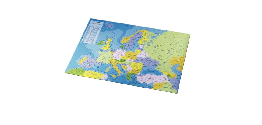 Sous-main en plastique, 'Carte de l'Europe'