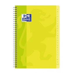 Répertoire Oxford color life a4 petits carreaux 5mm 180 pages reliure spirale couverture carte coloris assortis