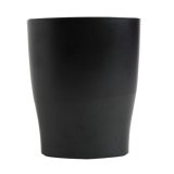 Pot à crayons ECO en polystyrène, Noir - Dimensions : L8 x H9,5 x P6 cm