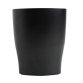 Pot à crayons ECO en polystyrène, Noir - Dimensions : L8 x H9,5 x P6 cm