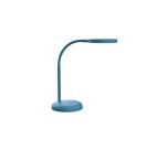 Luminaire bureau led mauljoy hauteur 33,5cm bras 35,8cm    tete diametre 11,8cm coloris  bleu