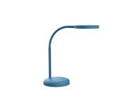 Luminaire bureau led mauljoy hauteur 33,5cm bras 35,8cm    tete diametre 11,8cm coloris  bleu