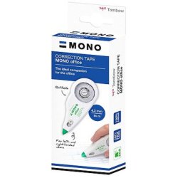 Roller correcteur tombow mono office rechargeable frontal   4,2mmx14m boite carton