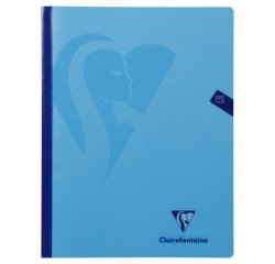 Mimesys cahier brochure cousue 24x32cm 192 pages petits carreaux couverture polypropylène Couleur aléatoire - Assortis