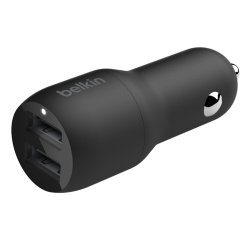 Cargador para de coche Belkin salida AC: 4,8 A USB 2.0 BOOSTCHARGE Negro