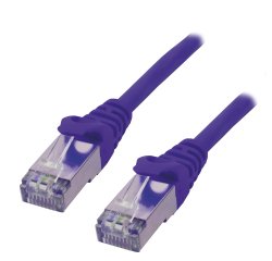 MCL Cable RJ45 Cat6 1.0 m Purple câble de réseau Violet 1 m F/UTP (FTP)