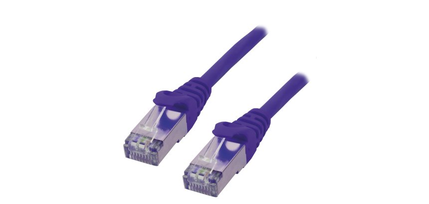 MCL Cable RJ45 Cat6 1.0 m Purple câble de réseau Violet 1 m F/UTP (FTP)