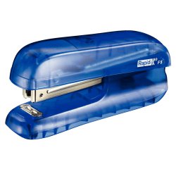 Agrafeuse mini rapid f5 40x28x95mm 10 feuilles agrafes nº10 coloris bleu