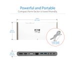 Tripp Lite U442-DOCK4-INT station d'accueil Avec fil USB 3.2 Gen 2 (3.1 Gen 2) Type-C Gris