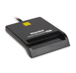 Hamlet HUSCR-ACY smart card reader Indoor USB USB Type-A/USB Type-C Black