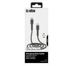 SBS Câble USB Lightning - Type C, 1m, noir