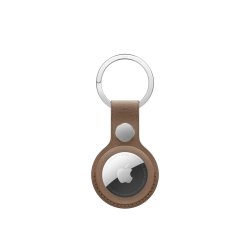 Apple MT2L3ZM/A funda protectora con llavero para localizador o rastreador GPS, marrón topo