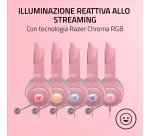 Razer Kraken Kitty V2 - Quartz ed. Cuffia Cablata a padiglione Rosa