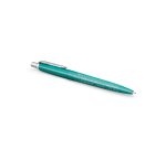 Stylo-bille parker jotter world miami retractable clip  corps vert turquoise          metallise pointe moyenne