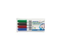 Marqueur giotto robercolor tableau blanc pointe medium ogive 4 mm encre effaçable couleurs assortis étui 4 unités