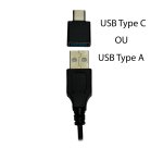 MCL MK1A99AZZZCSQMUSB - Casque Micro filaire USB-A / USB-C