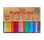 Pâte à modeler jovi plastilina végétale assortiment 15 pains 350g