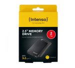 Intenso Memory Drive external hard drive 2 TB 5400 RPM 2.5" USB 3.2 Gen 1 (3.1 Gen 1) Black