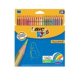 Tropicolors Crayons de Couleur - Couleurs Assorties, Fabriqués Sans Bois - Etui de 24