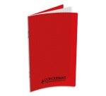 Carnet Conquerant Classique Agrafe 90X140 96P 90G Q5/5 Polypro Rouge