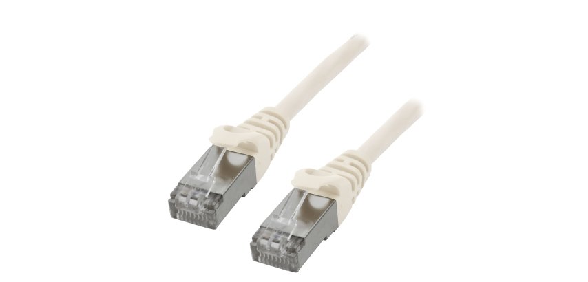 MCL FCC6BM-2M/W câble de réseau Blanc Cat6 F/UTP (FTP) Rond