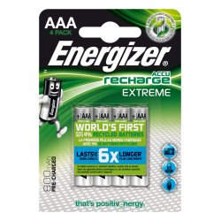 Pile Extreme Rechargeable AAA LR03 800 mAh, pack de 4 piles
