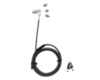 DICOTA D31700 câble antivol Noir, Argent 2 m