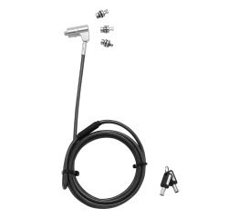 DICOTA D31700 câble antivol Noir, Argent 2 m